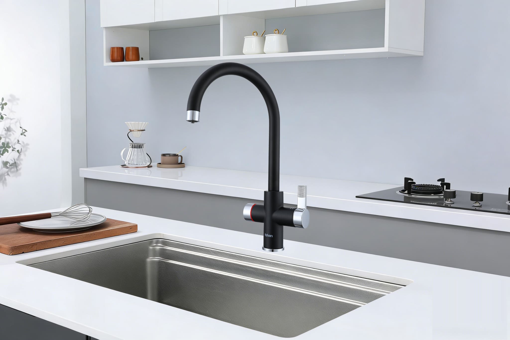 Fohen 4-in-1 Fervente - Matt Black with Chrome Accents
