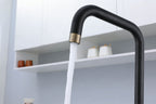 Fohen 4-in-1 Fedina Touch - Matt Black & Patinated Brass Accents