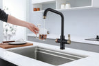 Fohen 4-in-1 Fedina Touch - Matt Black & Patinated Brass Accents