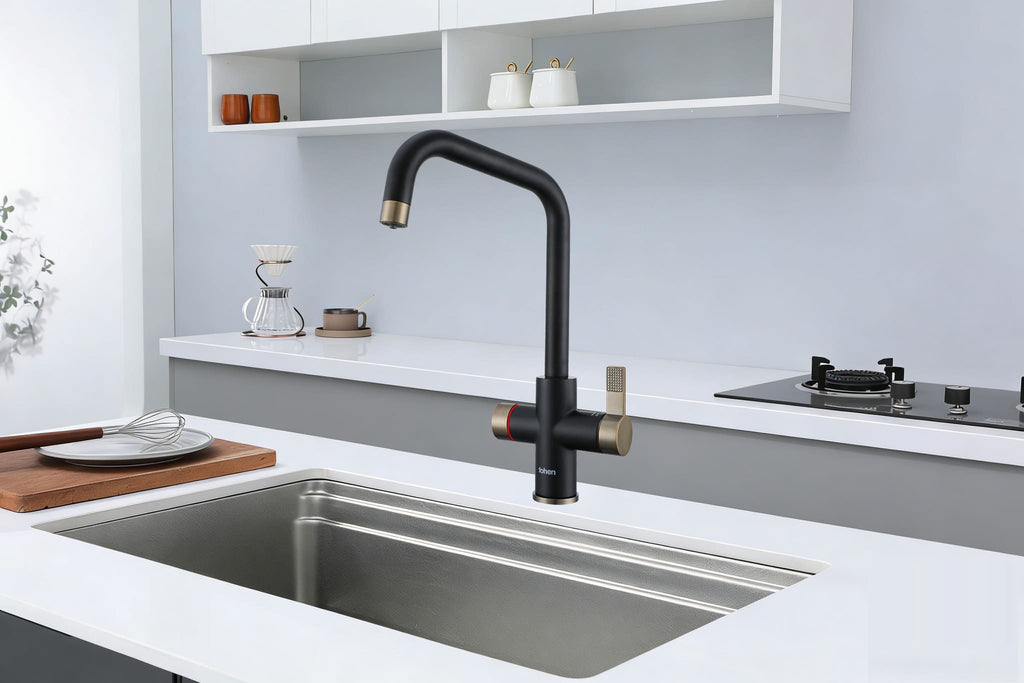 Fohen 4-in-1 Fedina Touch - Matt Black & Patinated Brass Accents