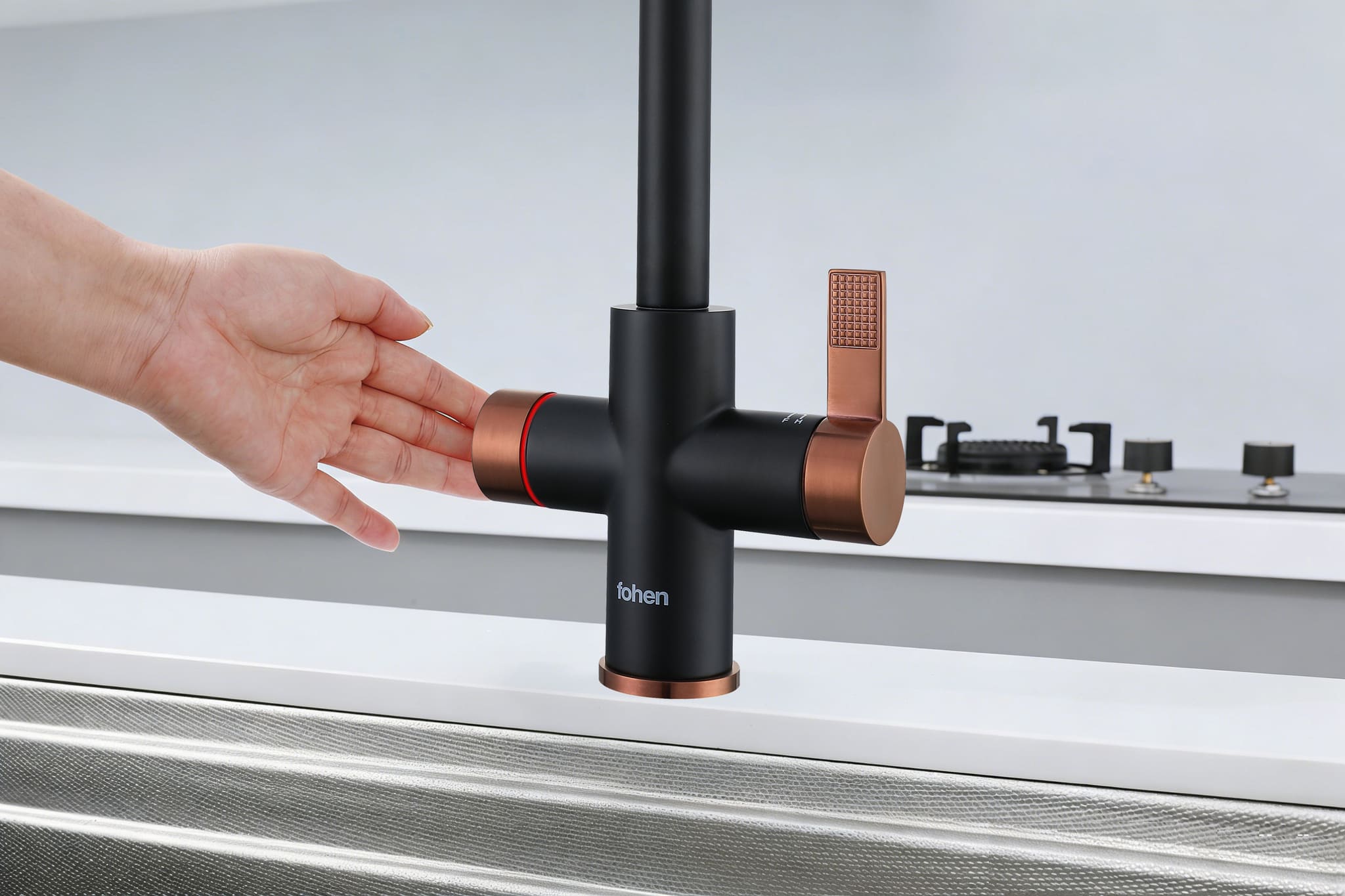 Fohen 4-in-1 Fervente - Matt Black with Rose Gold Accents