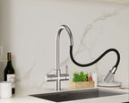 Hanström 4-in-1 Flex Pro Instant Boiling Water Tap - Brushed Nickel