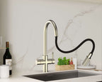 Hanström 4-in-1 Flex Pro Instant Boiling Water Tap - Brushed Brass