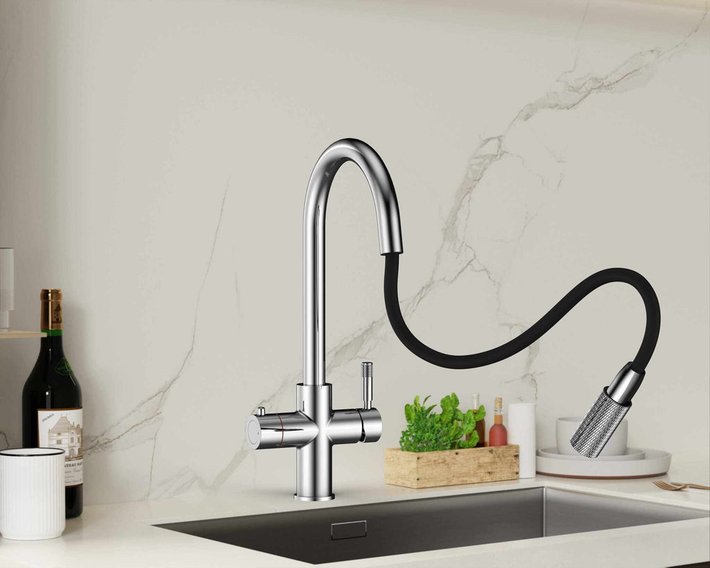 Hanström 4-in-1 Flex Pro Instant Boiling Water Tap - Chrome
