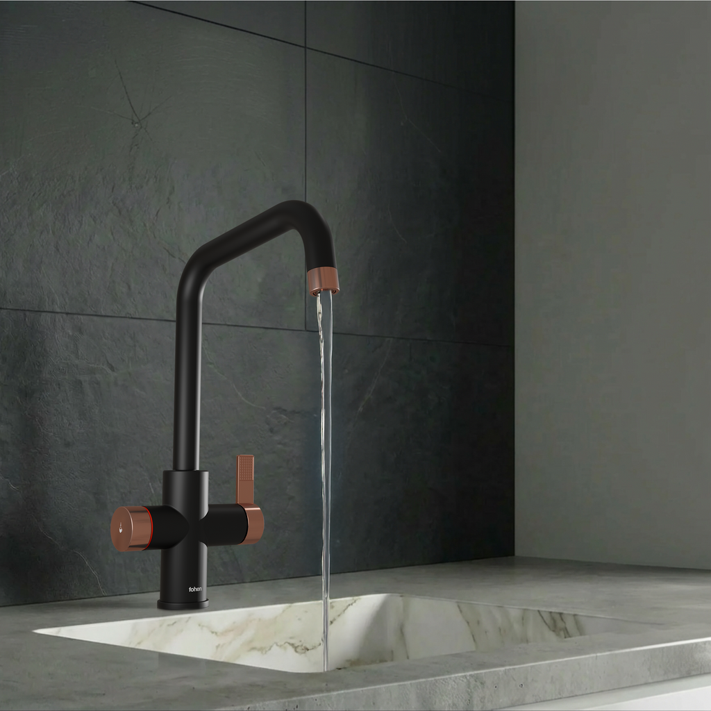 Fohen 4-in-1 Fedina - Matt Black & Rose Gold Accents