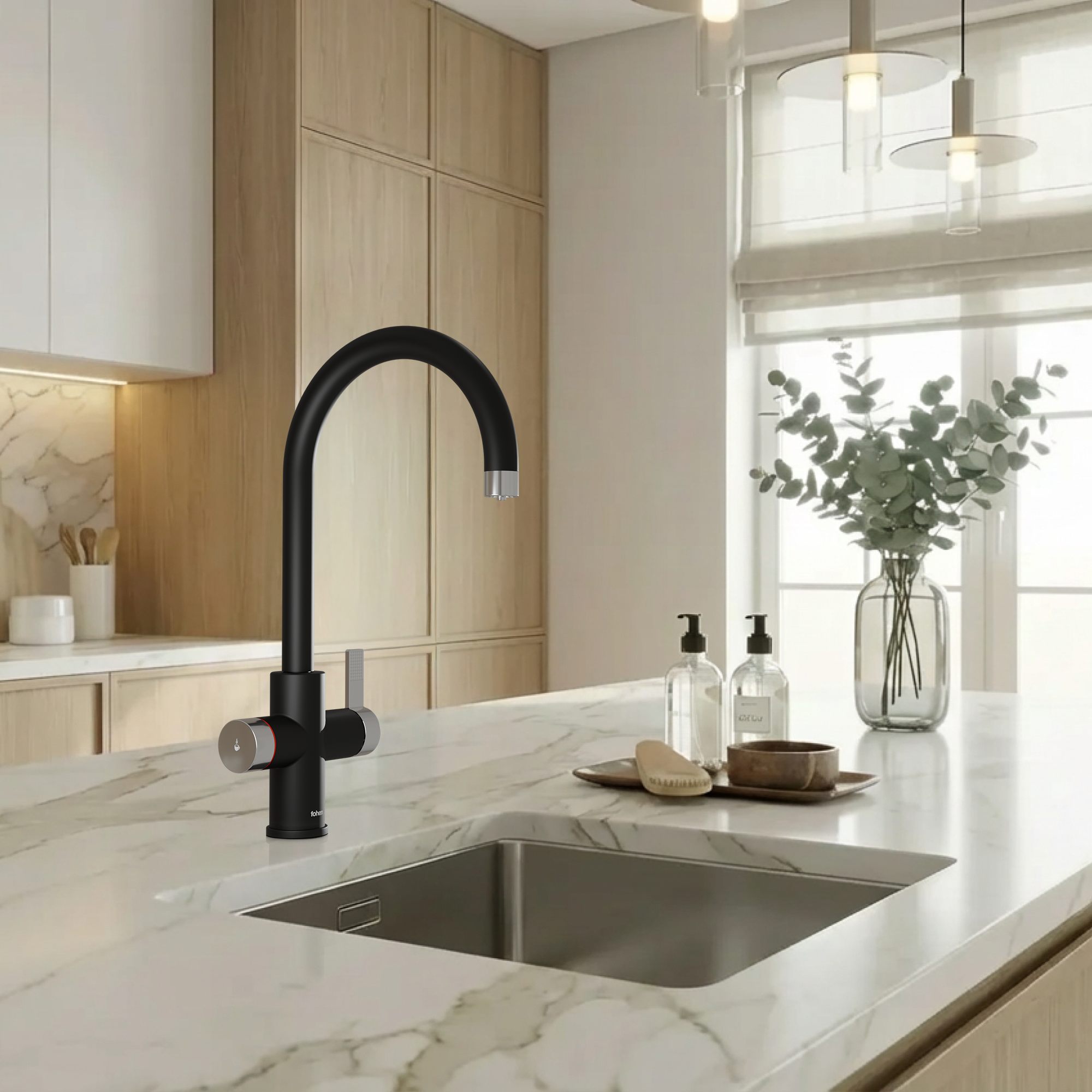 Fohen 4-in-1 Fervente - Matt Black with Chrome Accents