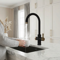 Fohen 4-in-1 Fervente - Matt Black with Patinated Brass Accents
