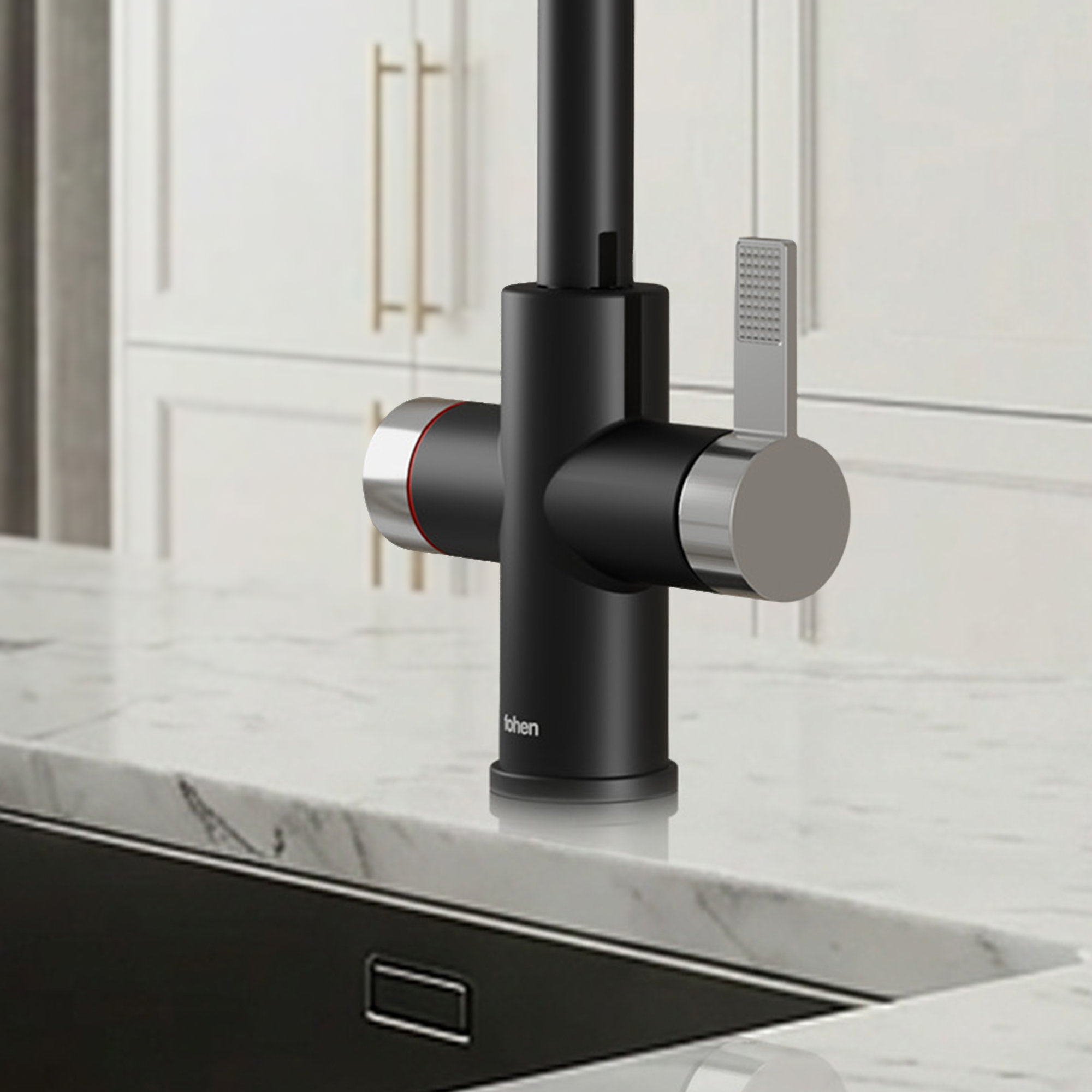 Fohen 4-in-1 Fervente - Matt Black with Chrome Accents