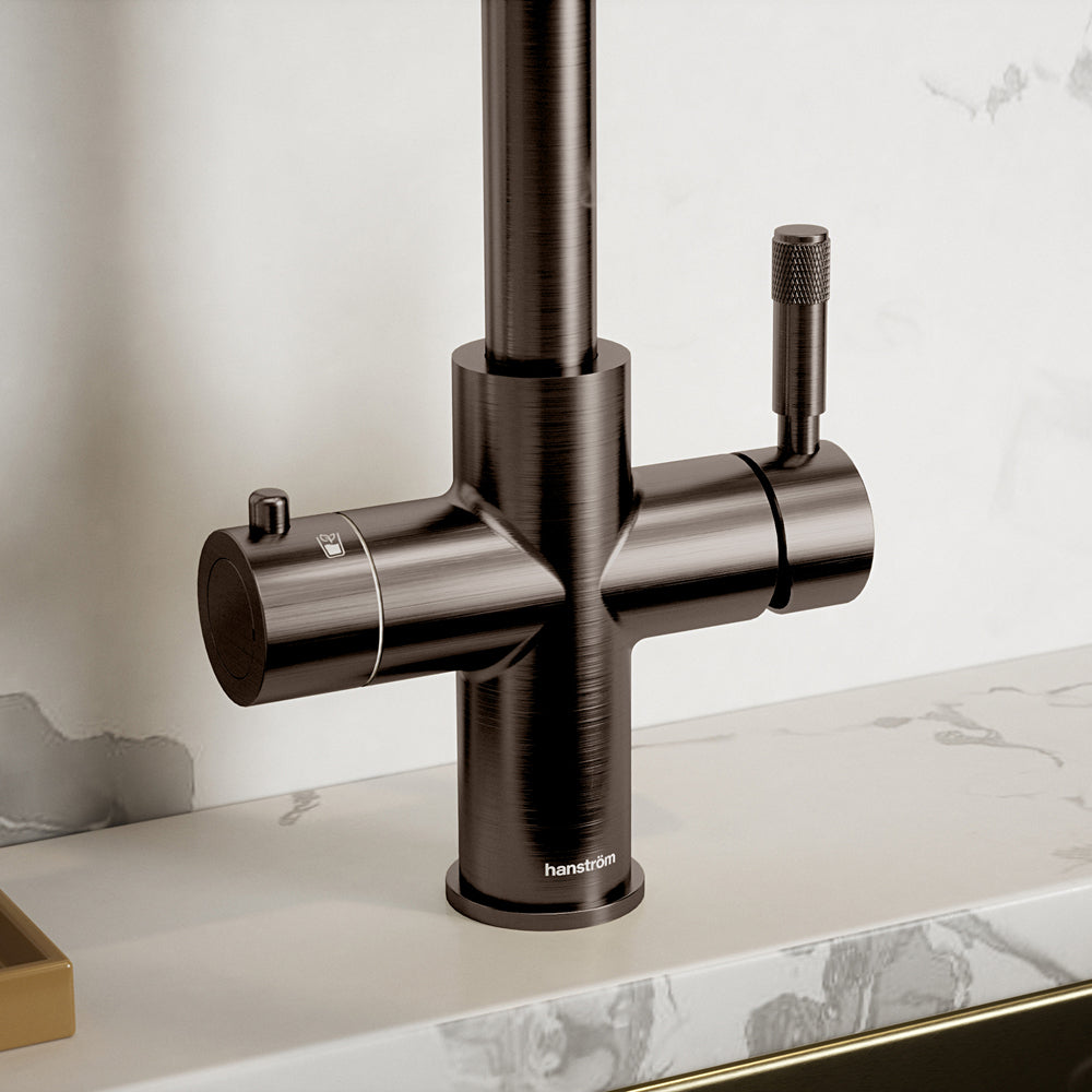 Hanström 4-in-1 Flex Pro Instant Boiling Water Tap - Brushed Bronze