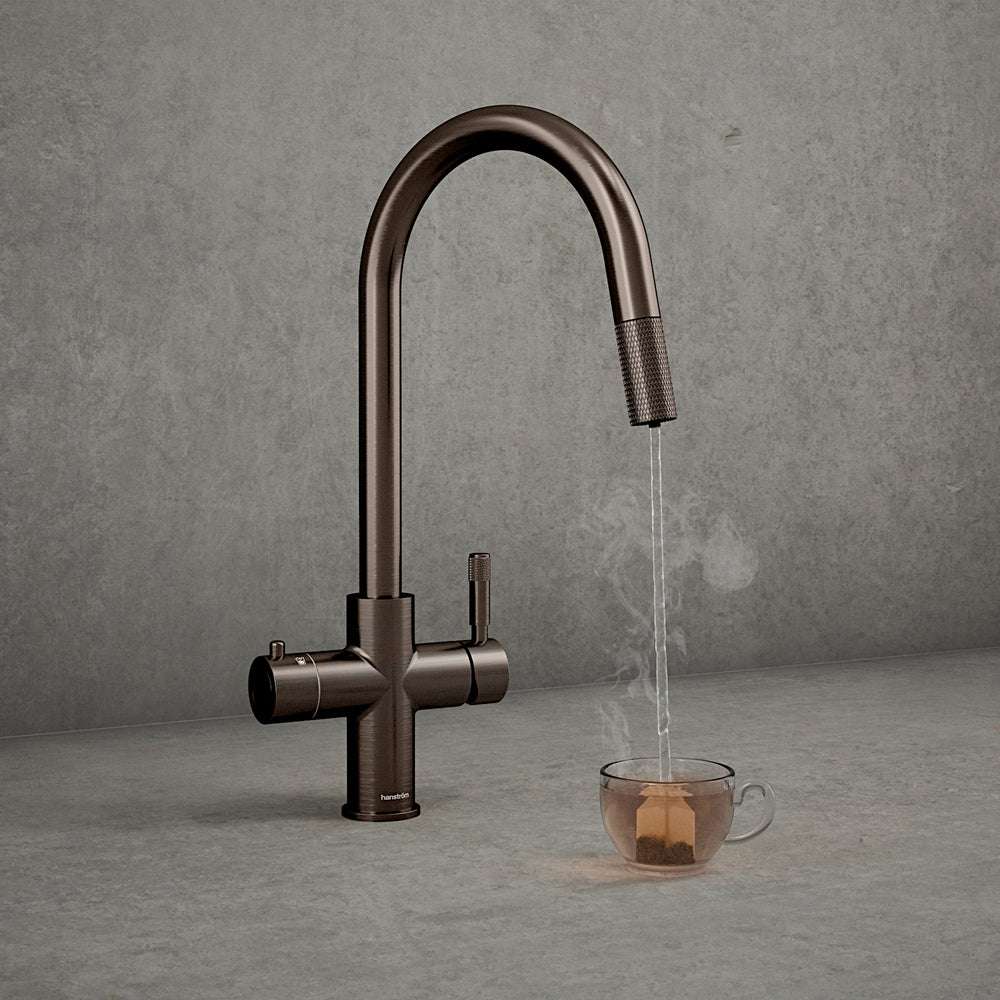 Hanström 4-in-1 Flex Pro Instant Boiling Water Tap - Brushed Bronze