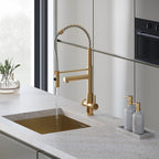 Hanström 3-in-1 Flex Touch Instant Boiling Water Tap - Brushed Gold