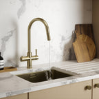 Hanström 4-in-1 Flex Pro Instant Boiling Water Tap - Brushed Brass