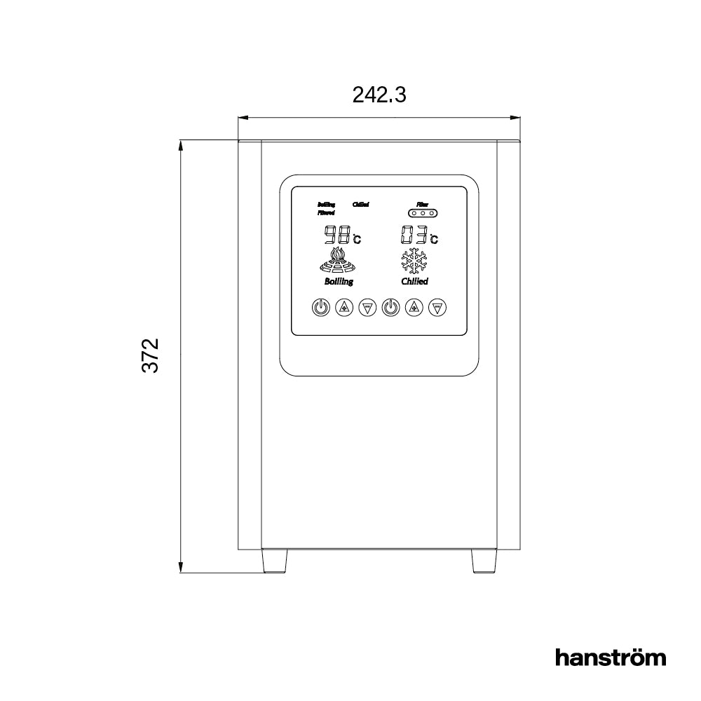Hanström 5 in 1 Digital Tap - Matt Black