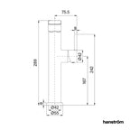 Hanström 5 in 1 Digital Tap - Brushed Nickel