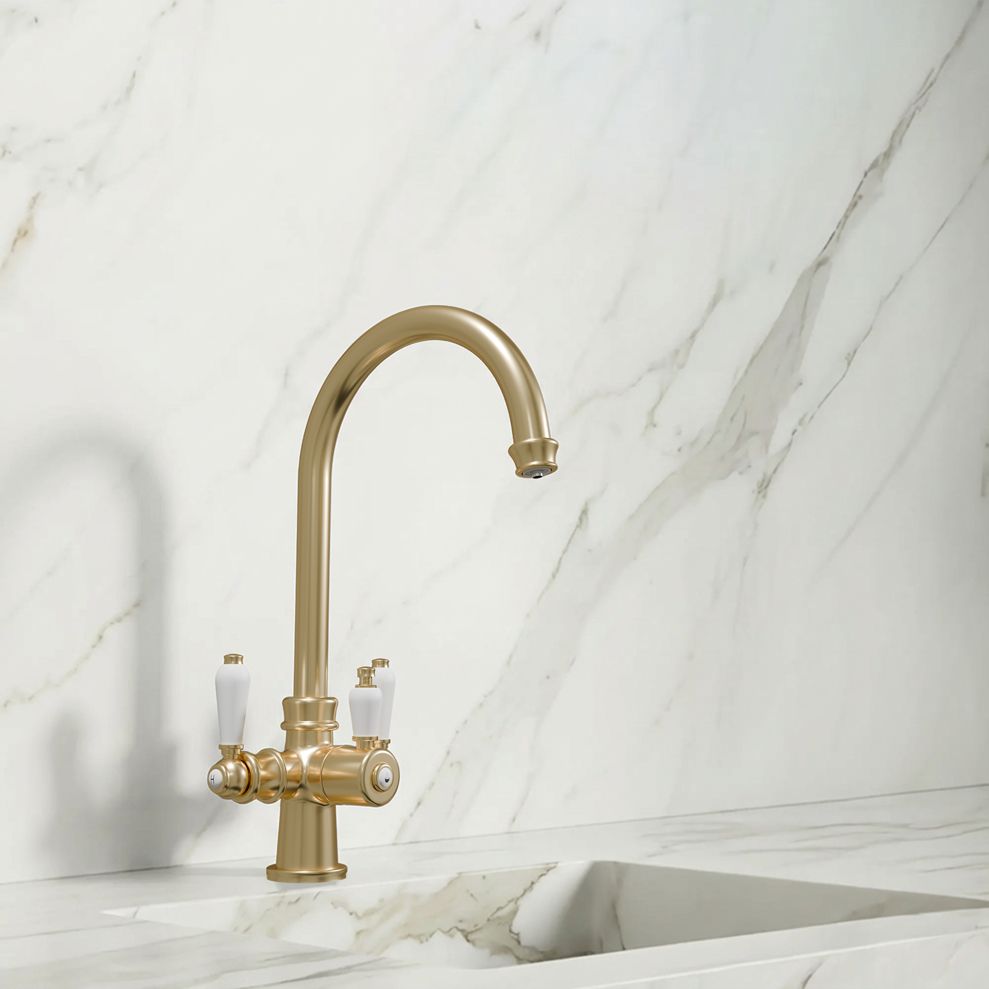 Hanström Holden 3-in-1 Brushed Brass