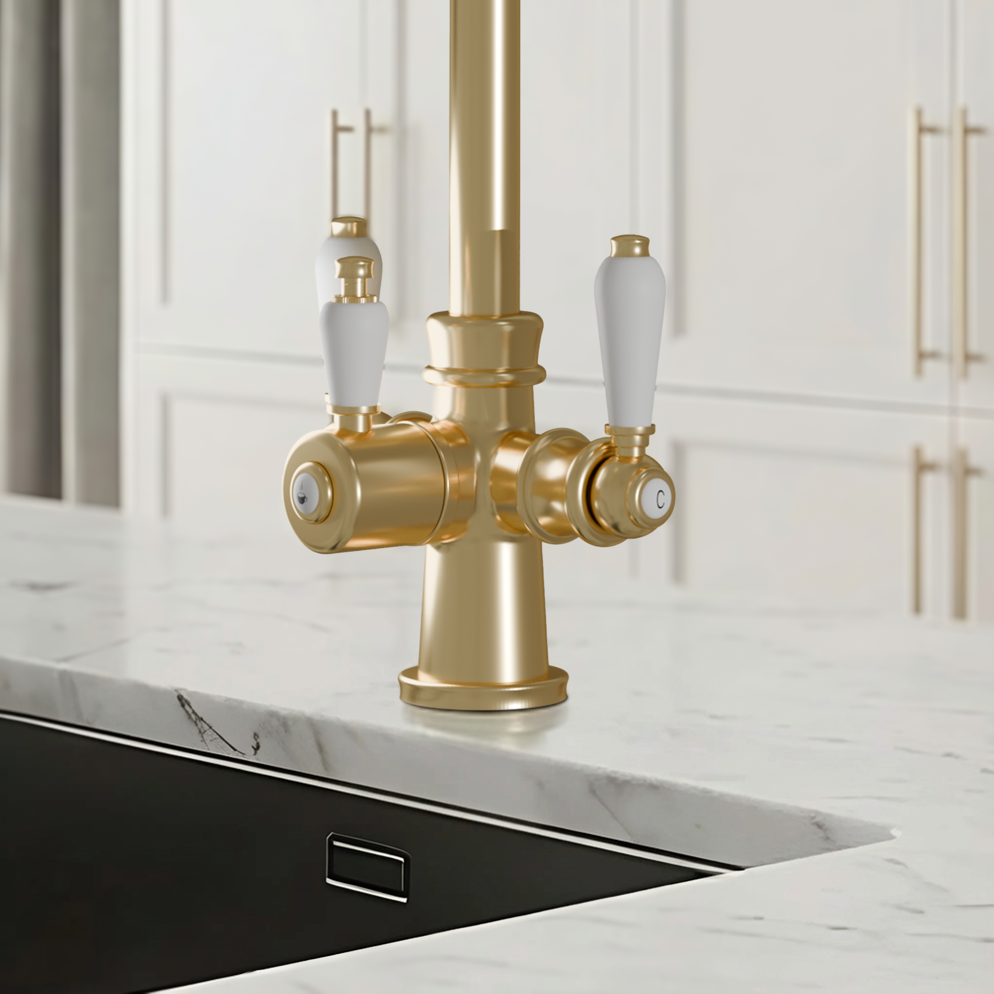 Hanström Holden Cruciform 3-in-1 Brushed Brass