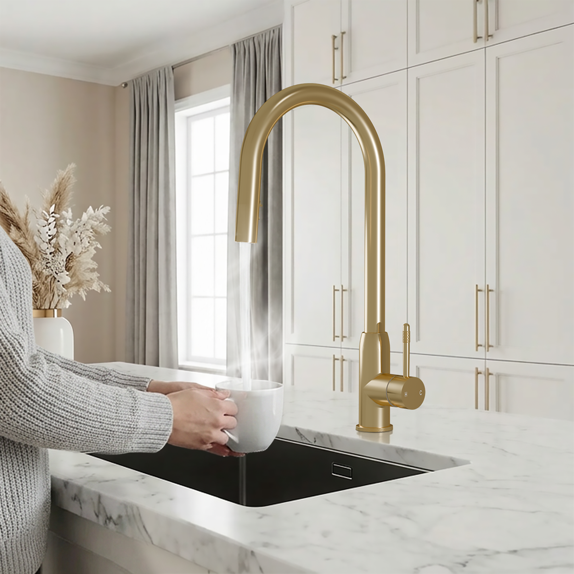 Hanström Lesse 2-in-1 Brushed Brass