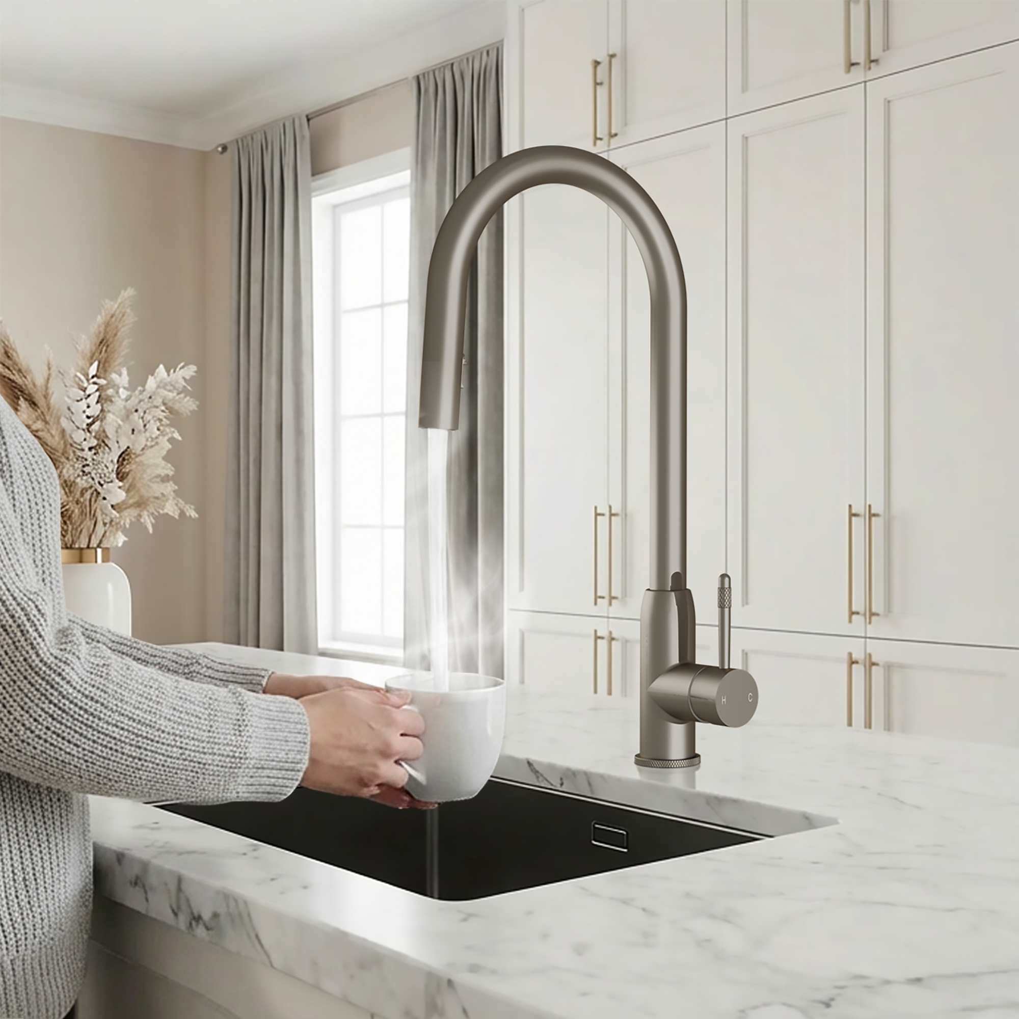 Hanström Lesse 2-in-1 Brushed Nickel