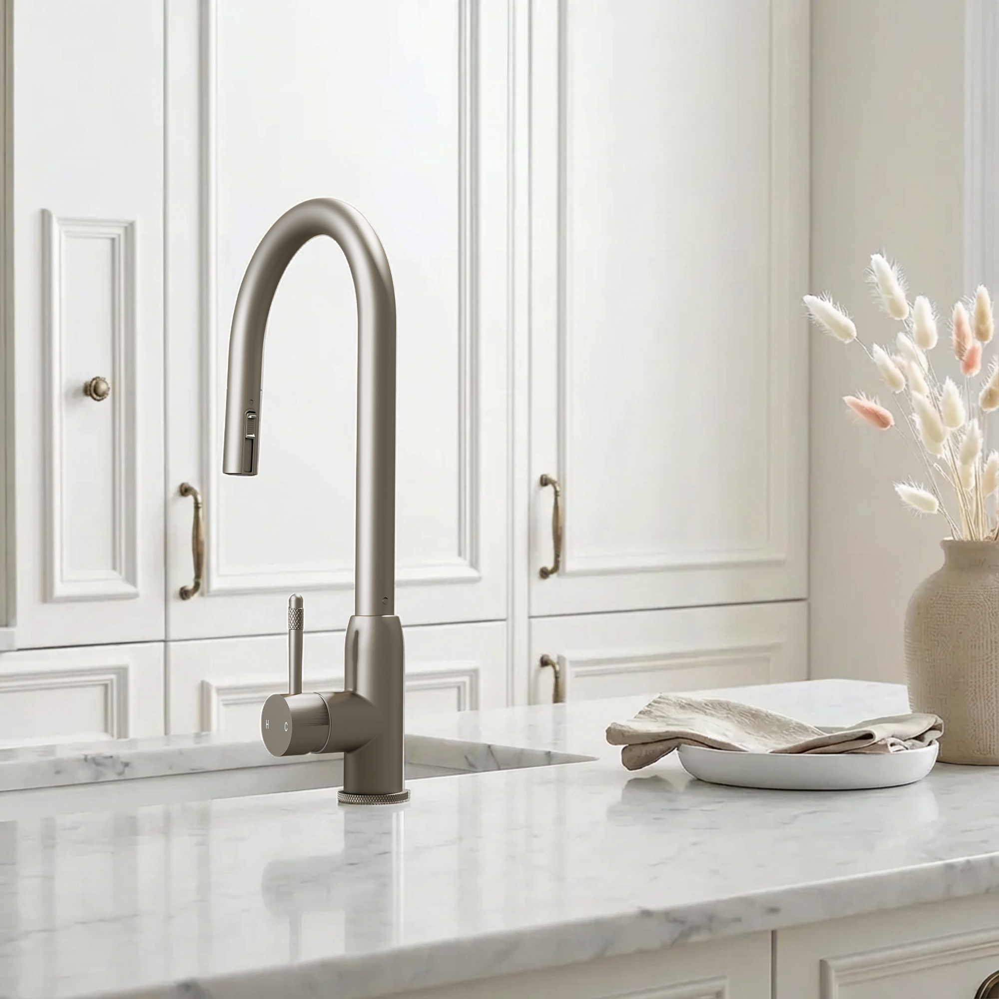 Hanström Lesse 2-in-1 Brushed Nickel