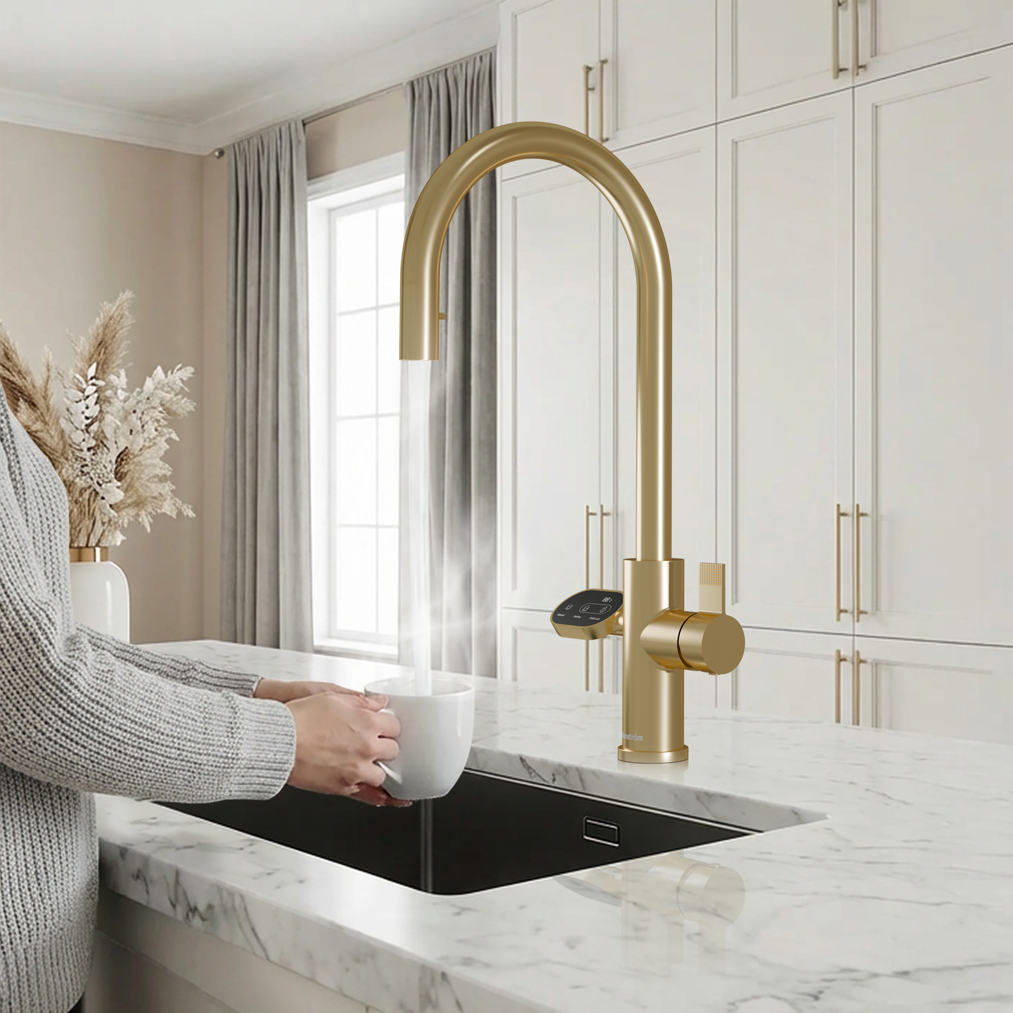Hanström 4-in-1 Nexa Digital Pullout - Brushed Gold