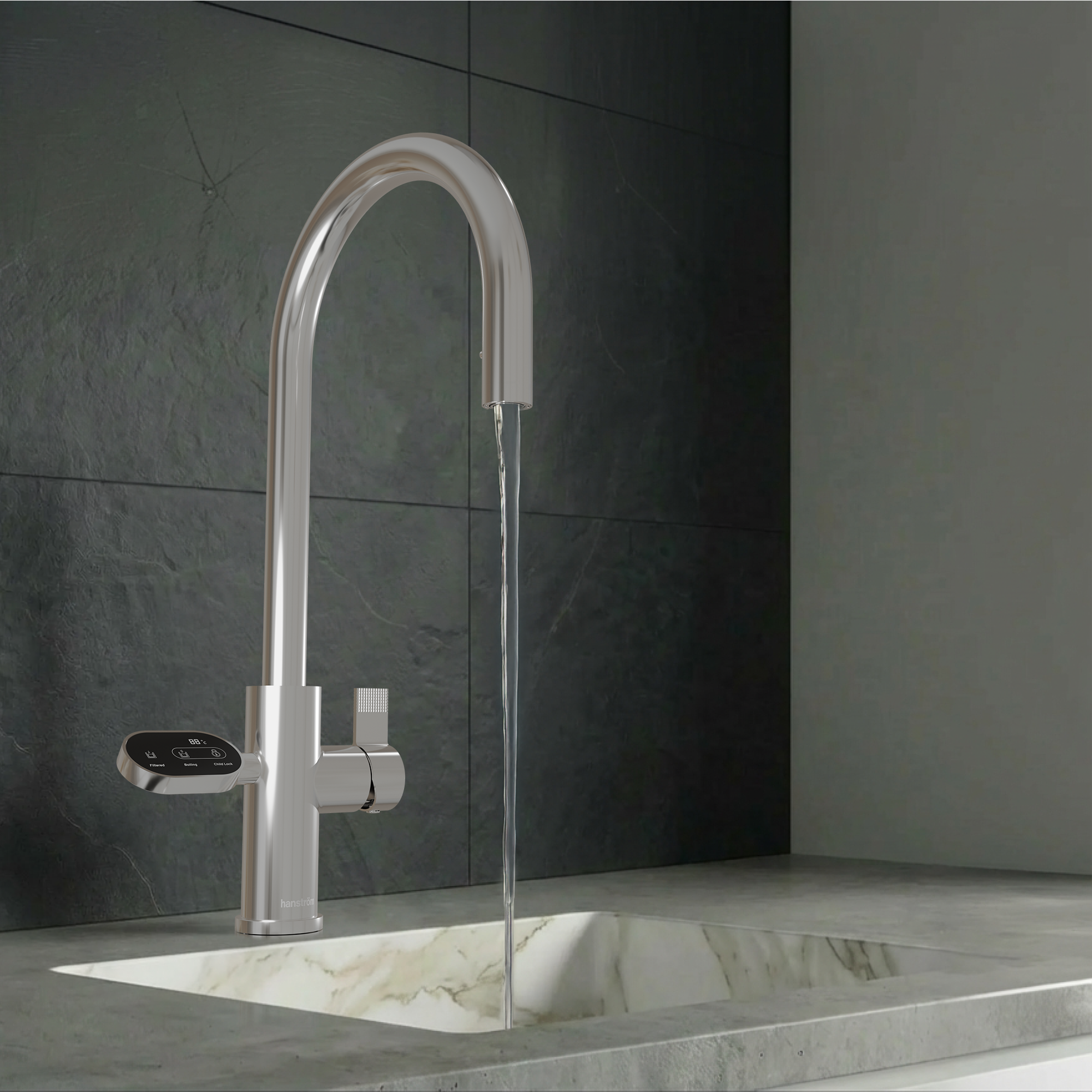 Hanström 4-in-1 Nexa Digital Pullout - Chrome