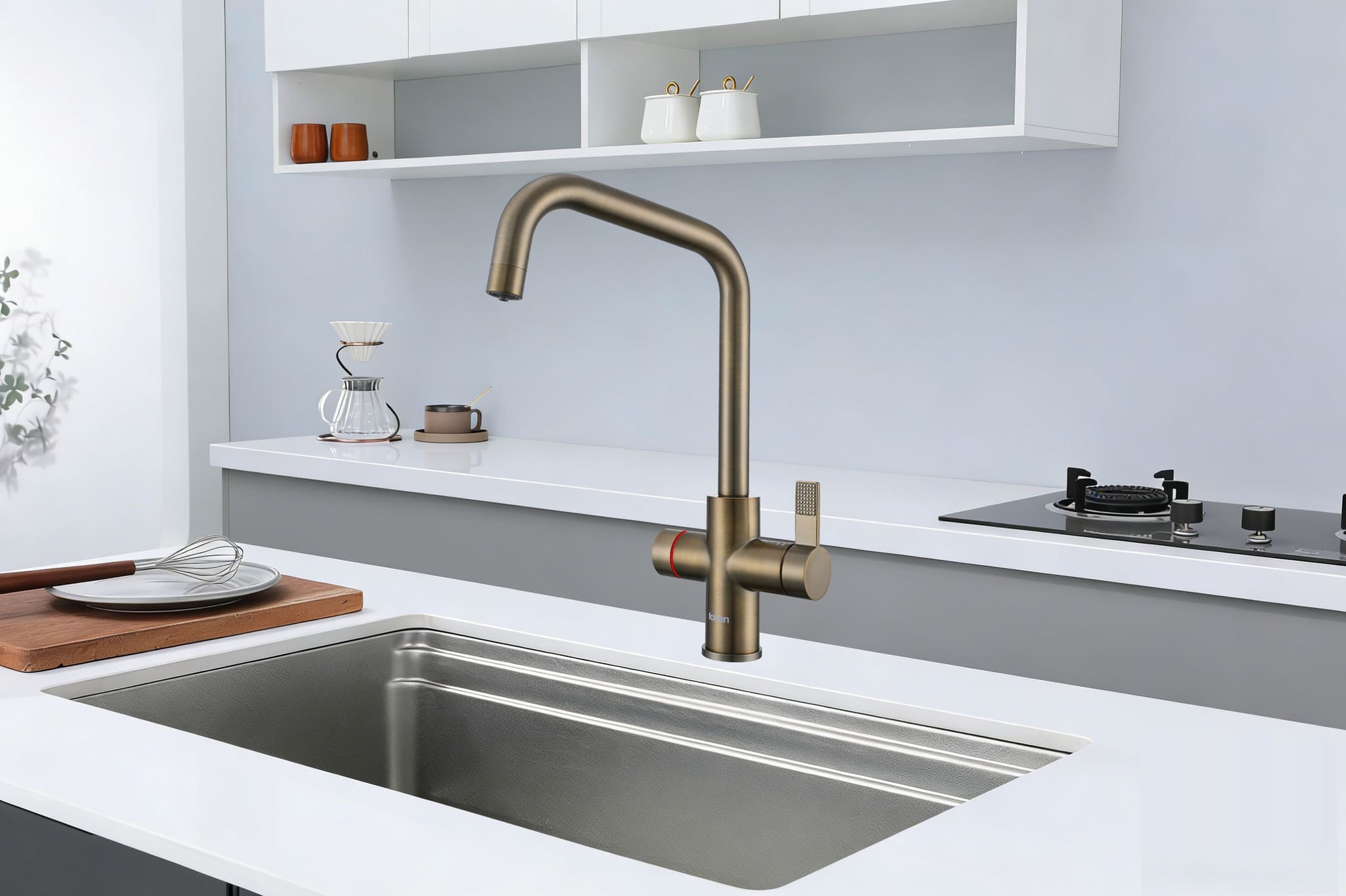 Fohen 4-in-1 Fedina - Patinated Brass