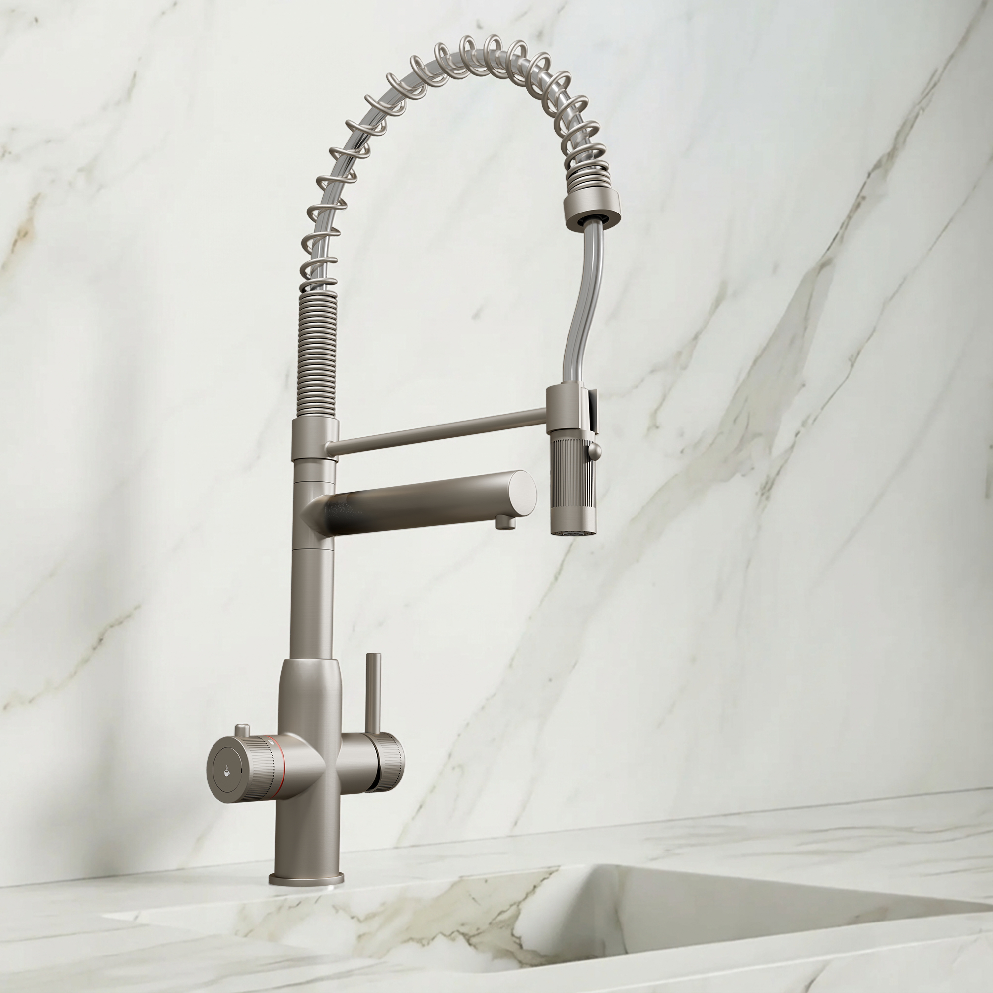 Hanström Spring Pro 3-in-1 Brushed Nickel