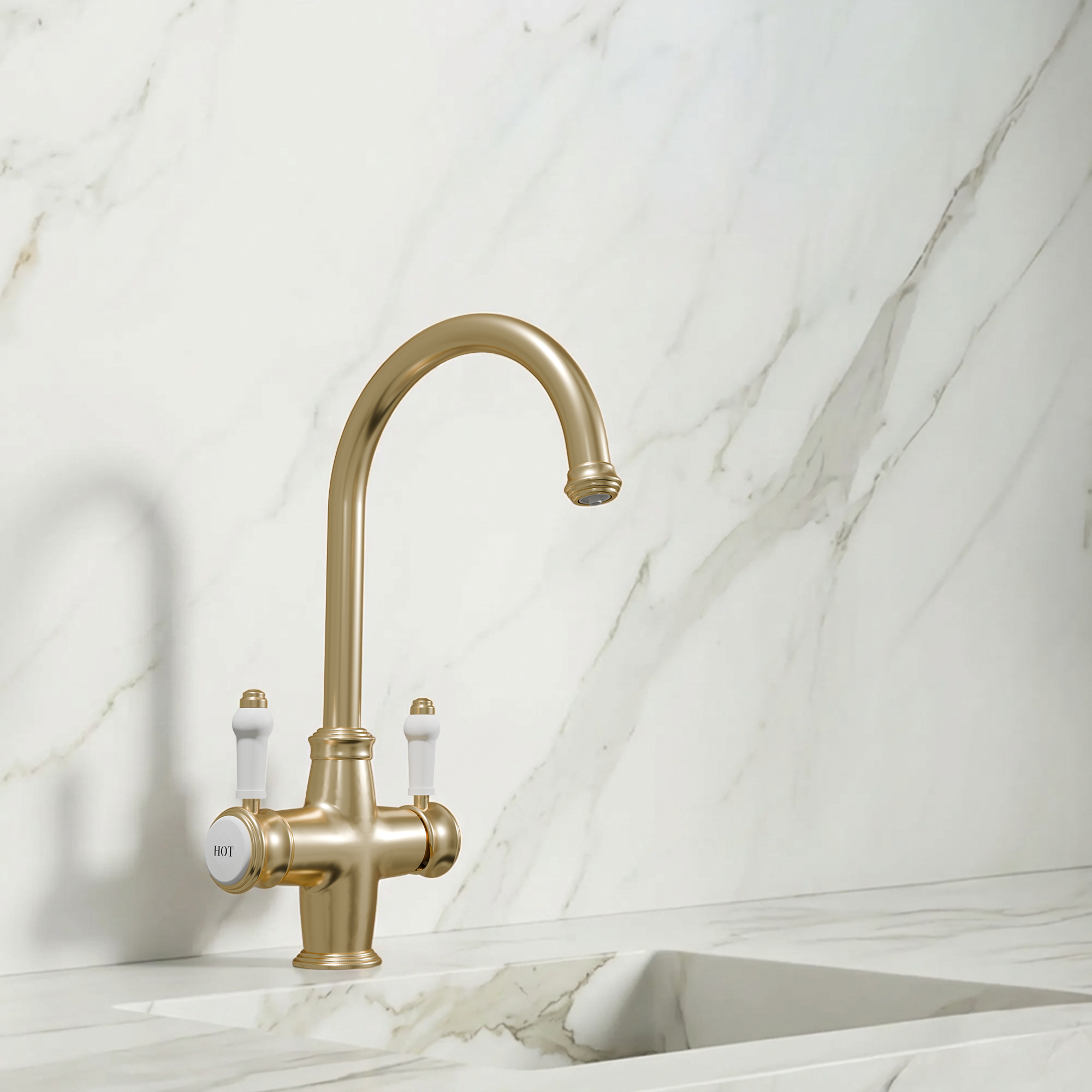 Hanström Sterling 3-in-1 Brushed Brass