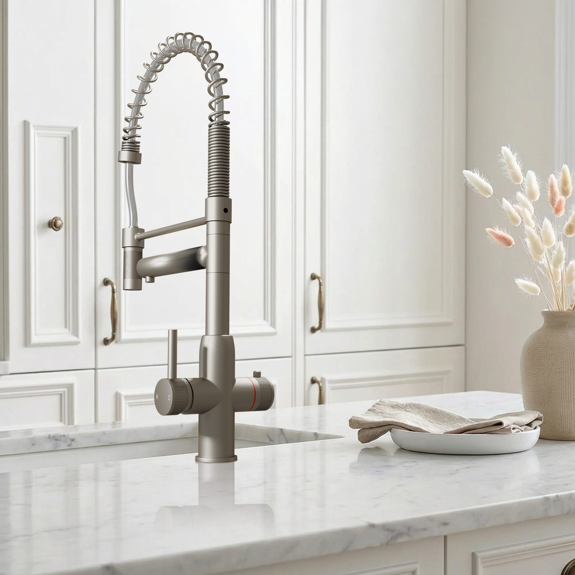 Hanström Spring Pro 3-in-1 Brushed Nickel