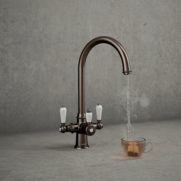 Hanstrom 3-in-1 Traditional Boiling Tap - Brushed Bronze