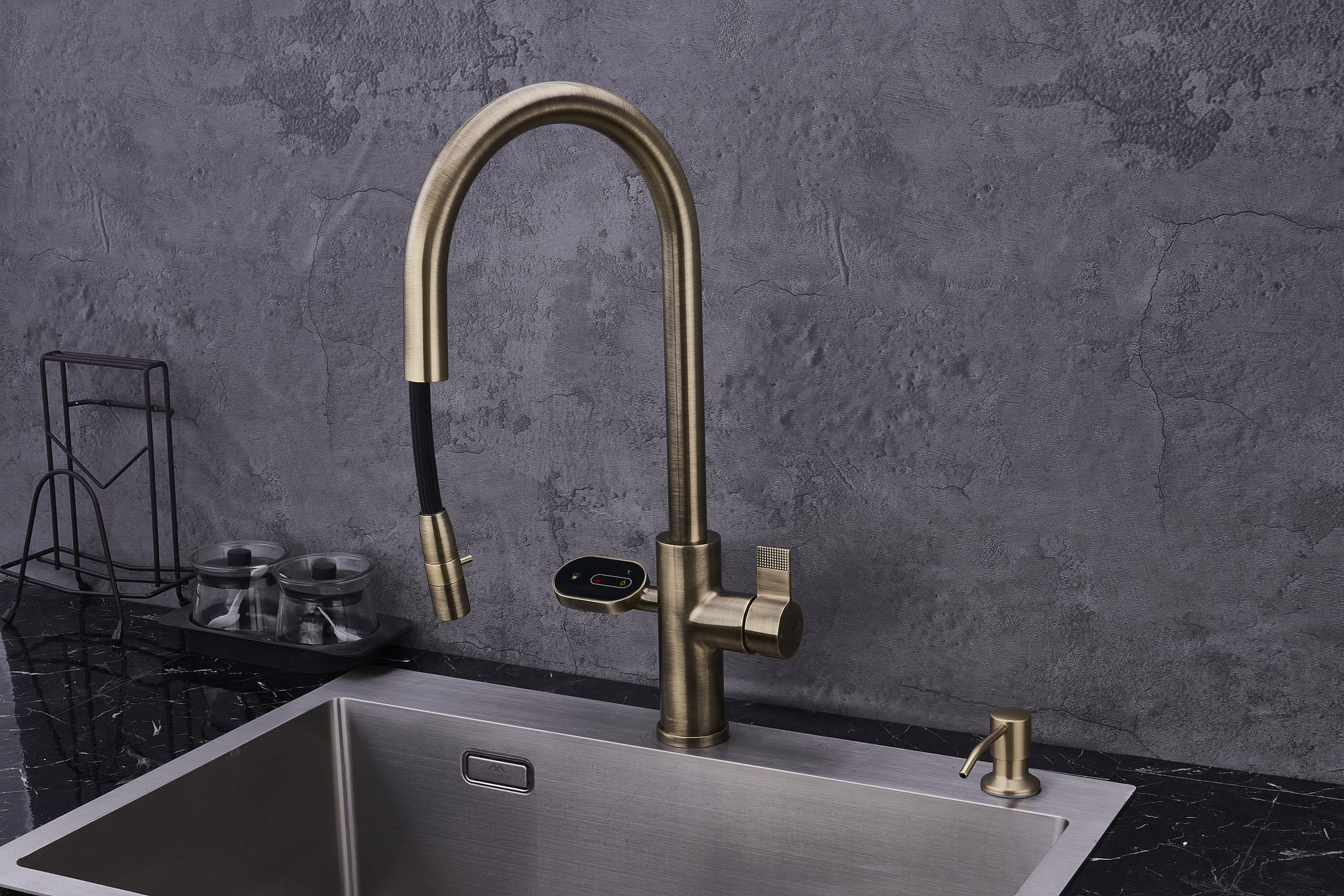 Hanström 4-in-1 Nexa Digital Pullout - Antique Brass