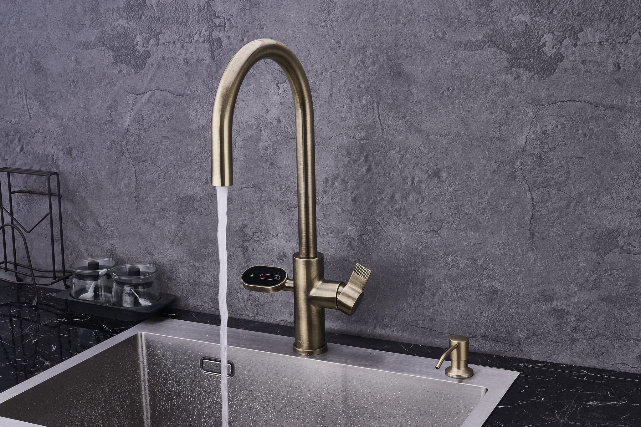 Hanström 4-in-1 Nexa Digital Pullout - Antique Brass