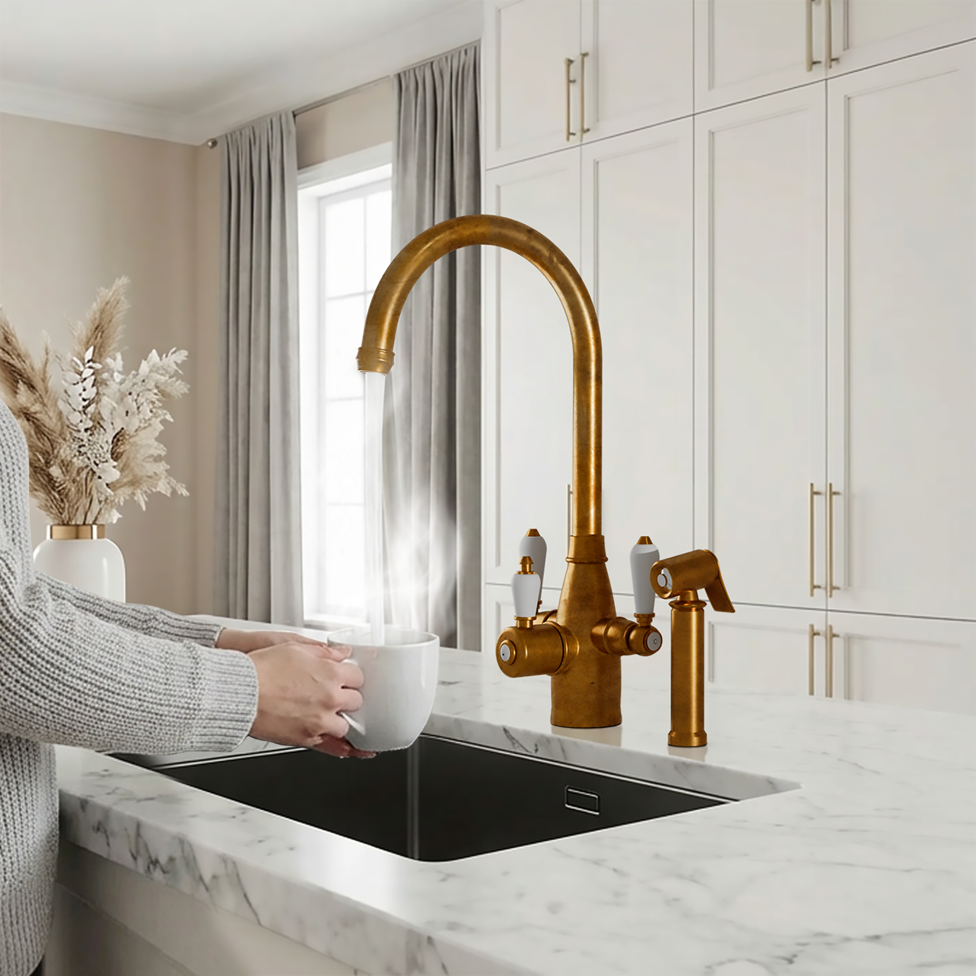 Hanström Tate 3-in-1 + Spray Aged Brass