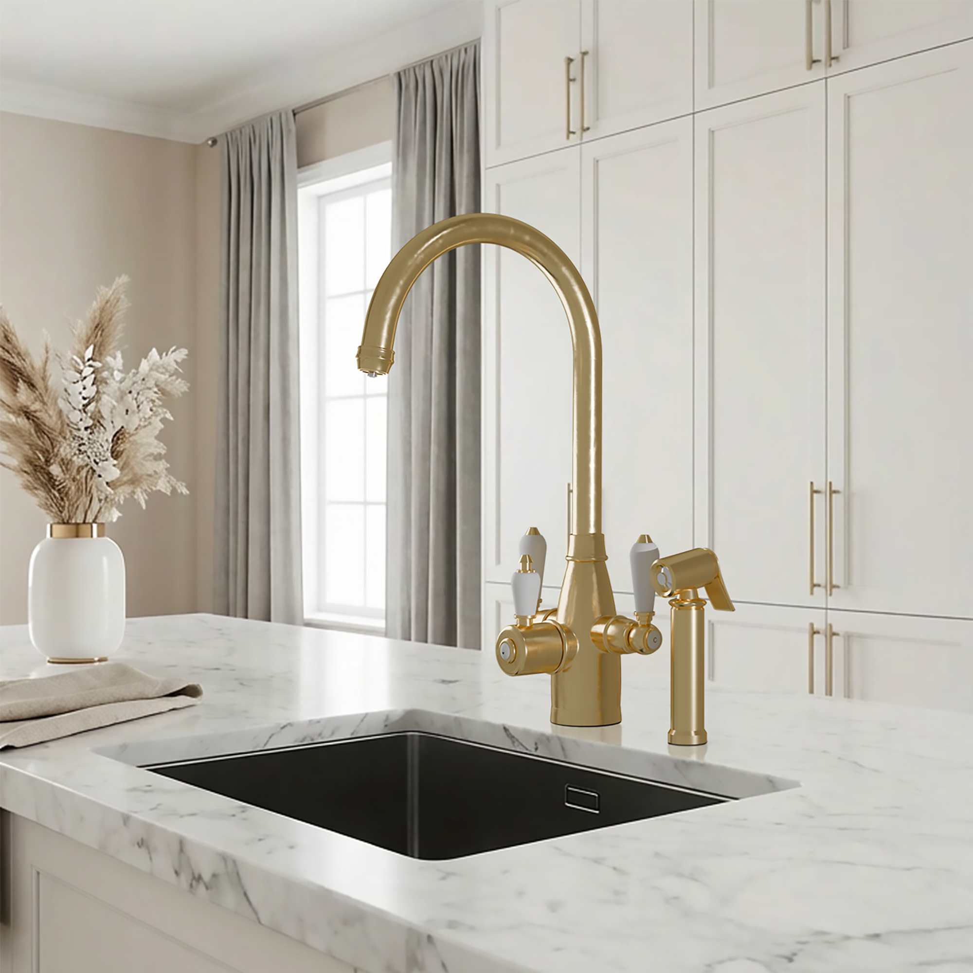 Hanström Tate 3-in-1 + Spray Brushed Brass