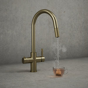 Hanstrom 4-in-1 Flex Pro Instant Boiling Water Tap - Brushed Brass