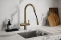 4-in-1 Hanström Flex Pro Boiling Water Tap - Antique Brass