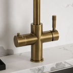 4-in-1 Hanström Flex Pro Boiling Water Tap - Antique Brass