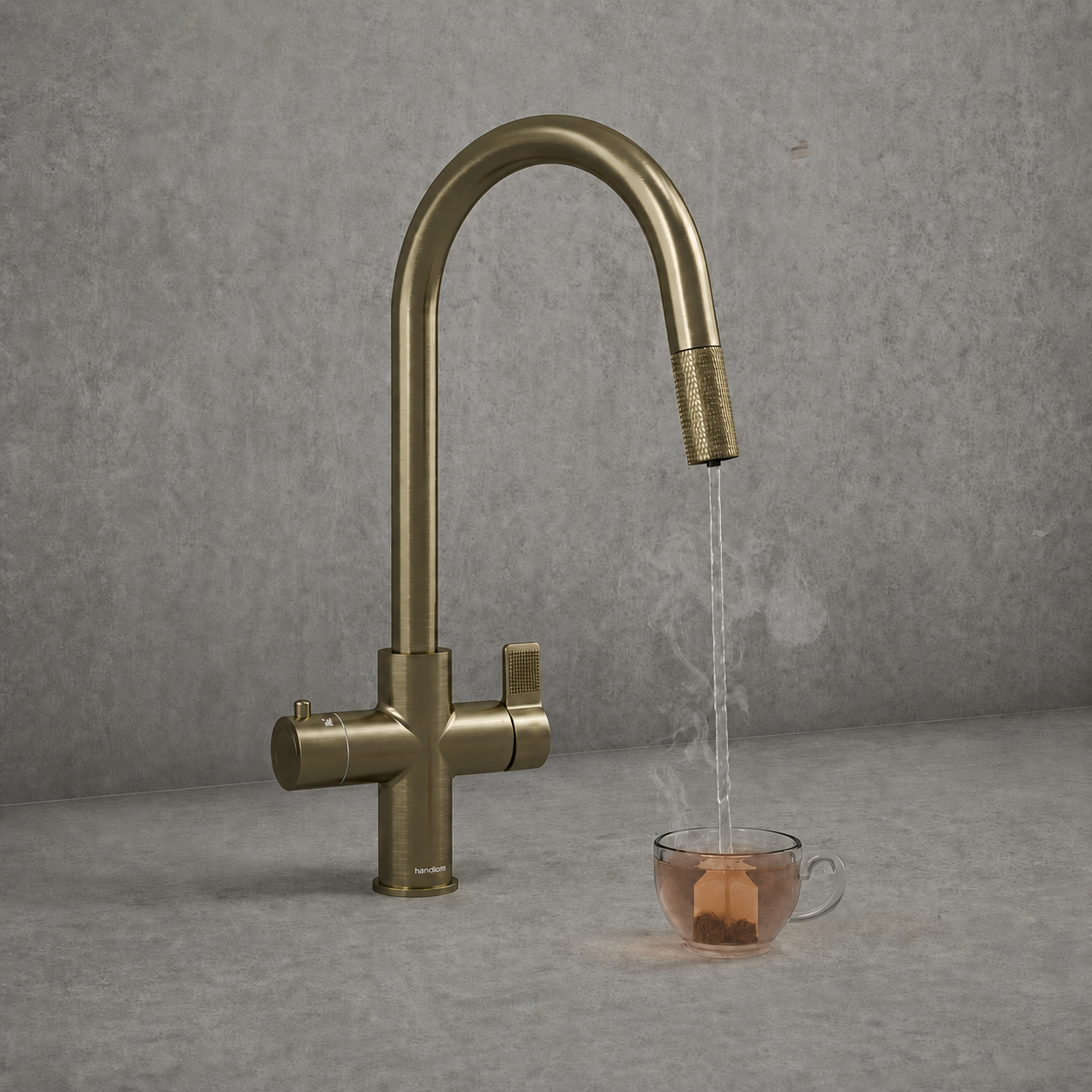 Hanström 4-in-1 Flex Pro Instant Boiling Water Tap - Brushed Brass