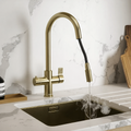 Hanström 4-in-1 Flex Pro Instant Boiling Water Tap - Brushed Brass