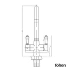 Fohen Fohen Fantale | Matt Black Instant Boiling Water Tap