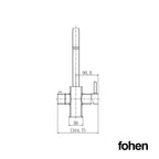 Fohen Fohen Figaro Brushed Gold Boiling Water Tap