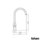 Fohen Fohen Florence Brushed Gold Boiling Water Tap