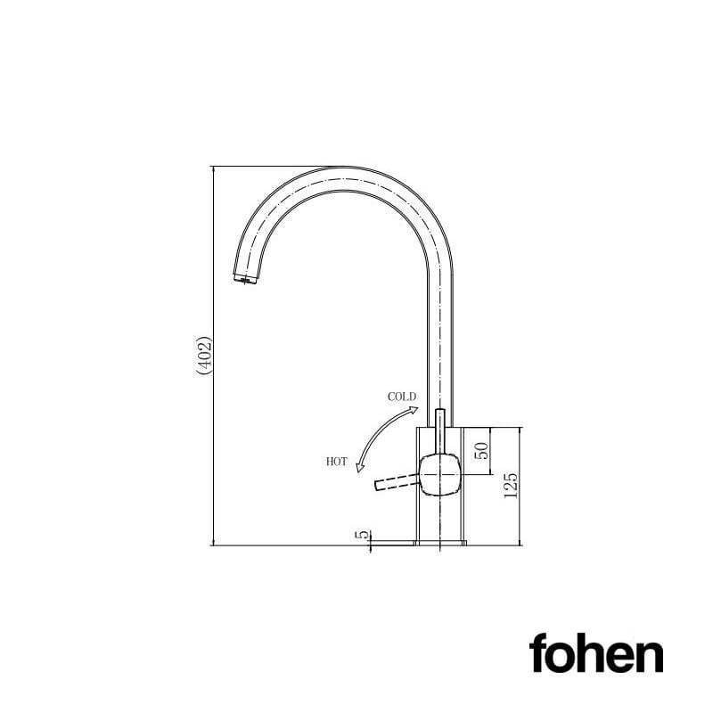 Fohen Fohen Florence Brushed Gold Boiling Water Tap