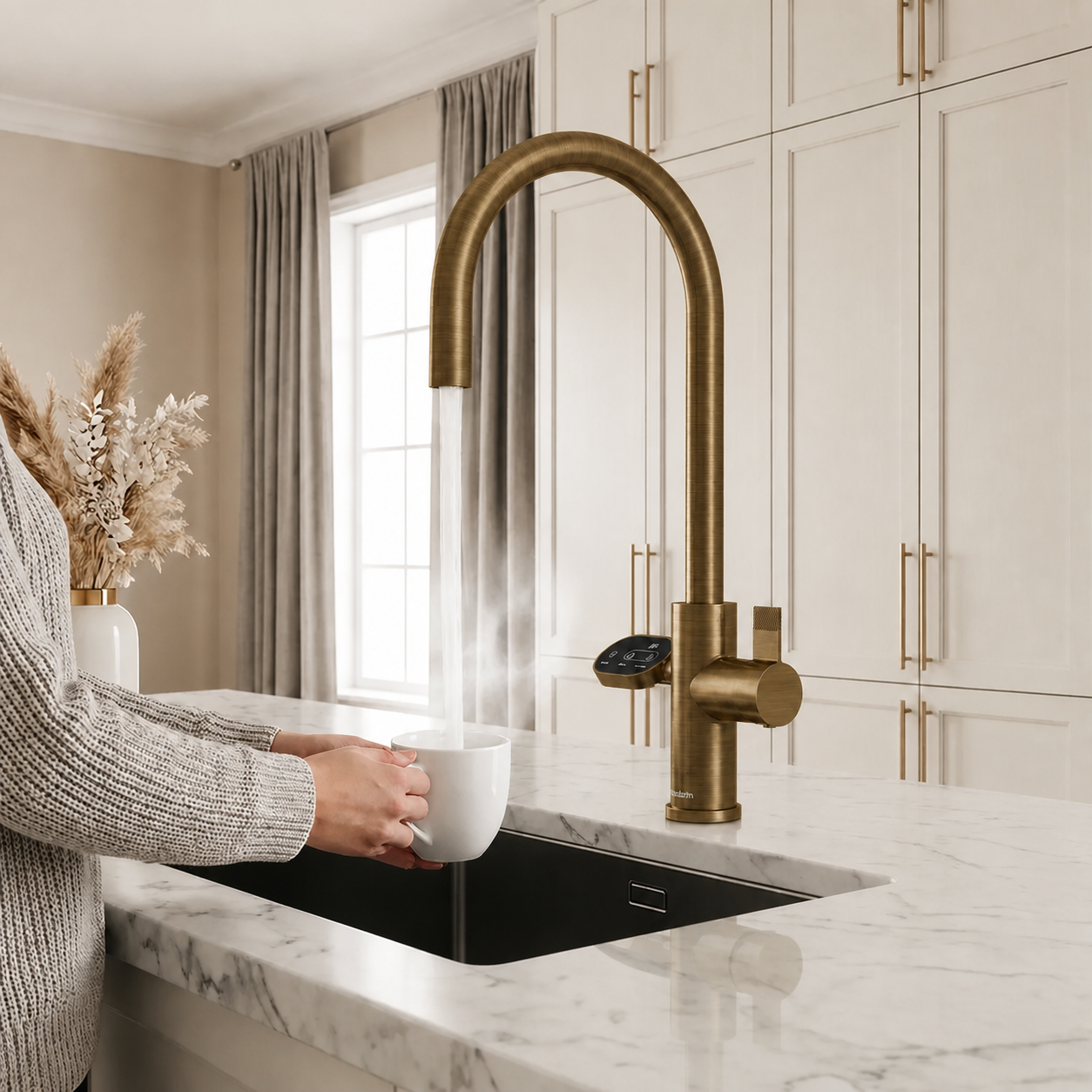 Hanström 4-in-1 Nexa Digital Pullout - Antique Brass