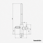 Hanström 4-in-1 Nexa Digital Pullout - Brushed Brass