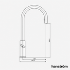 Hanström 4-in-1 Nexa Digital Pullout - Brushed Brass