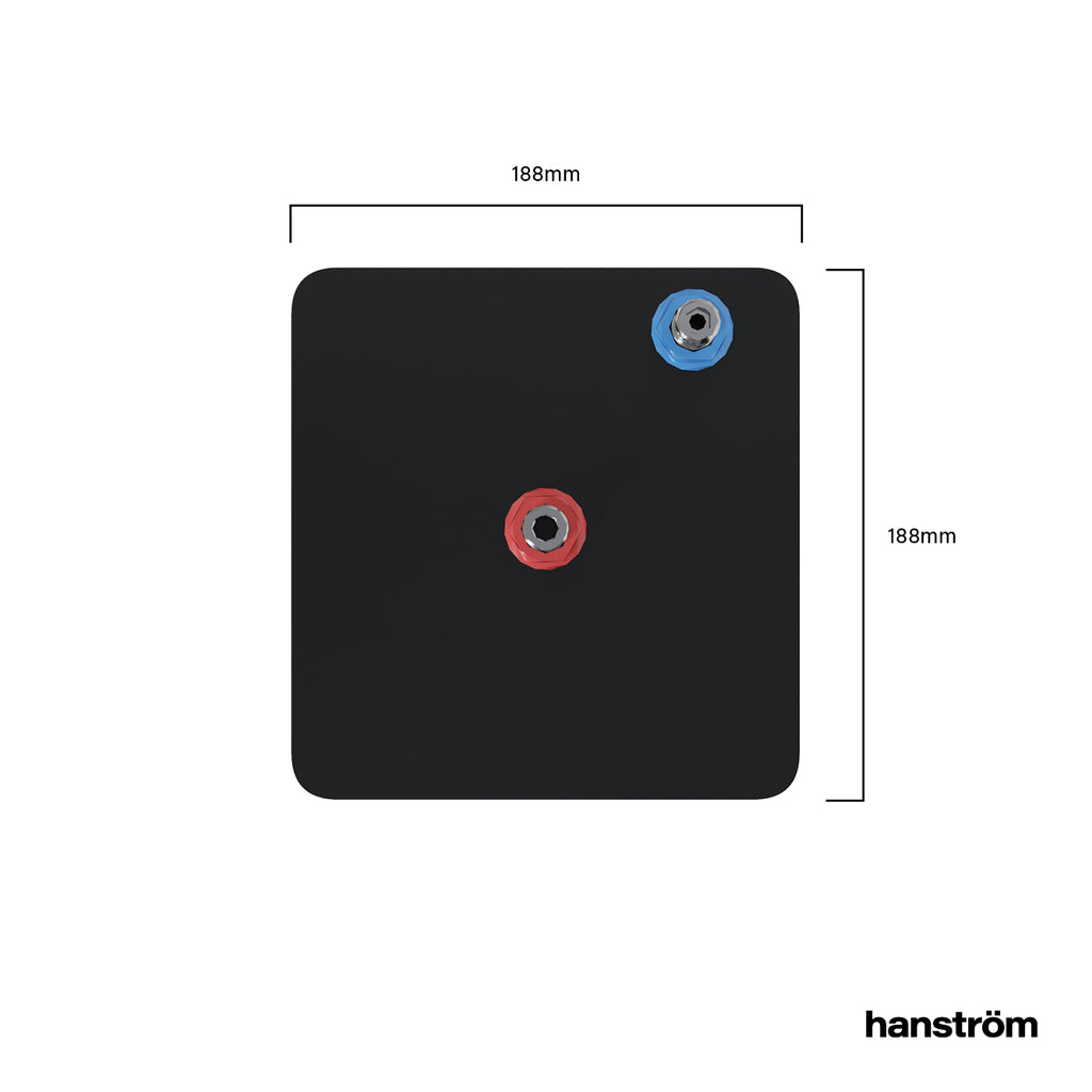 close-up top view measurement of hot water tap tank